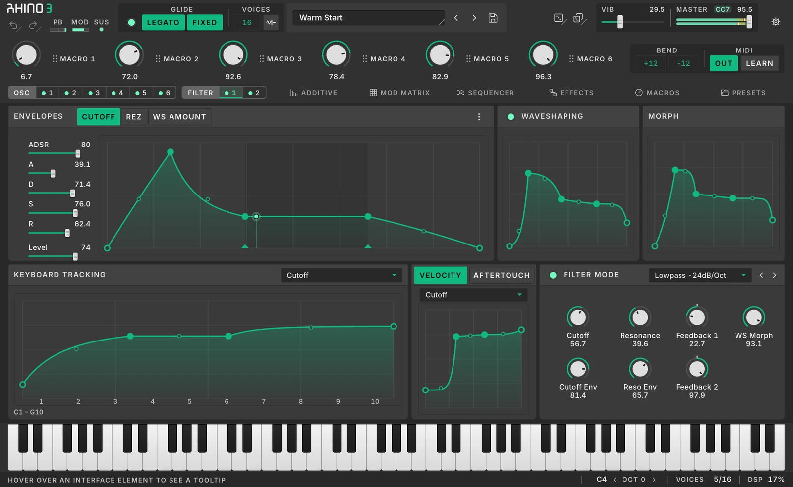 Rhino 3 Filters page